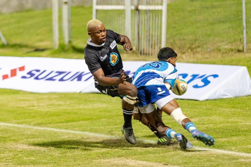 Olutsha player making a tackle